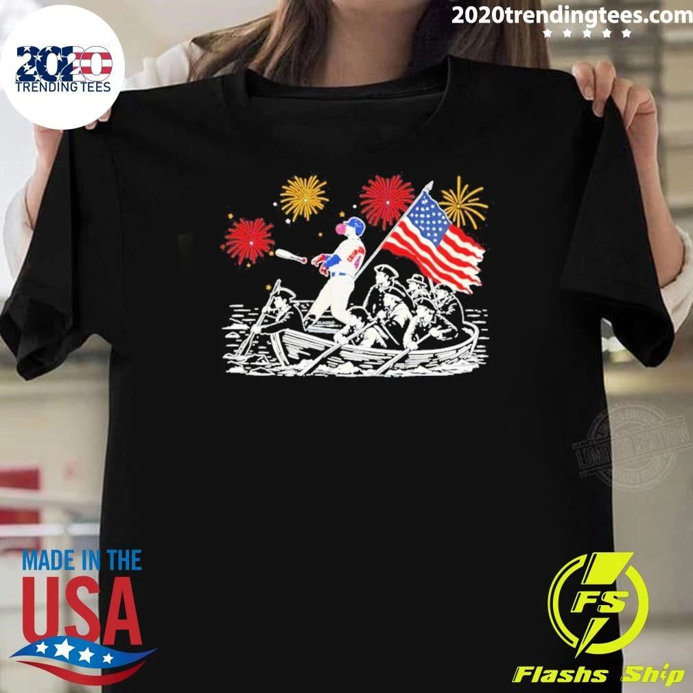 Chicago Cubs Pca Crossing The Delaware 4th Of July Shirt Unisex T-shirt, Sweatshirt, Hoodie, Long Sleeve Tee - T-Shirt, Sweatshirt, Hoodie