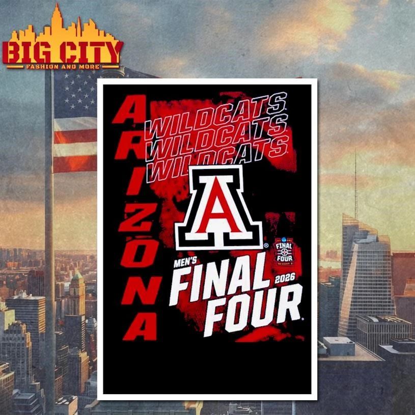 Arizona Wildcats 2026 NCAA Men's Basketball - Adult & Kids T-Shirts, Sweatshirts & Hoodies apparel design preview 4