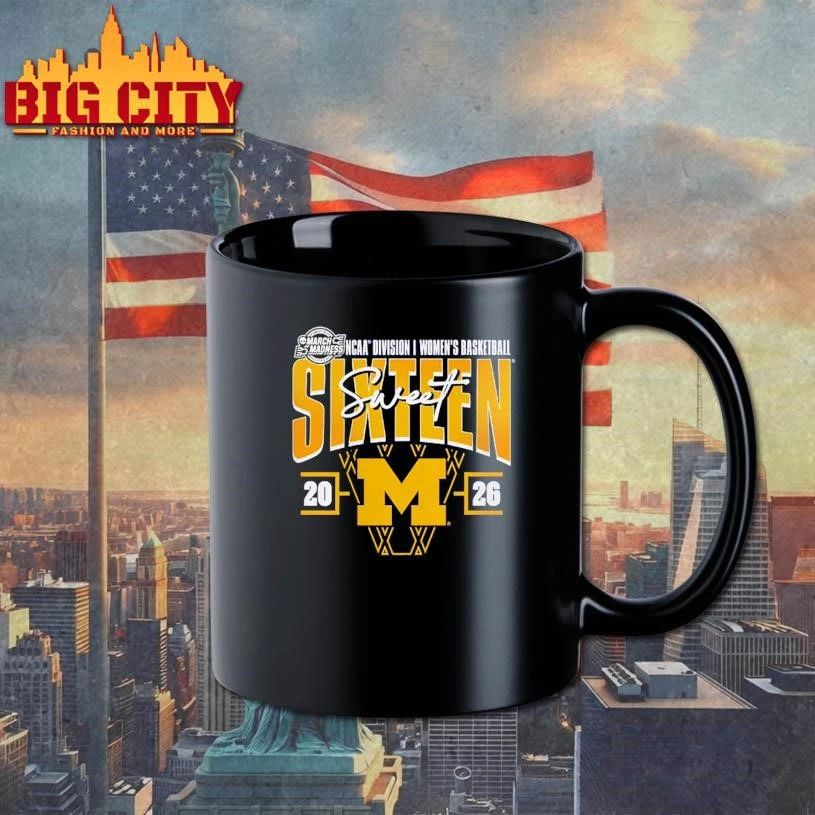 Michigan Wolverines Women's 2026 NCAA Basketball - Adult & Kids T-Shirts, Sweatshirts & Hoodies apparel design preview 3