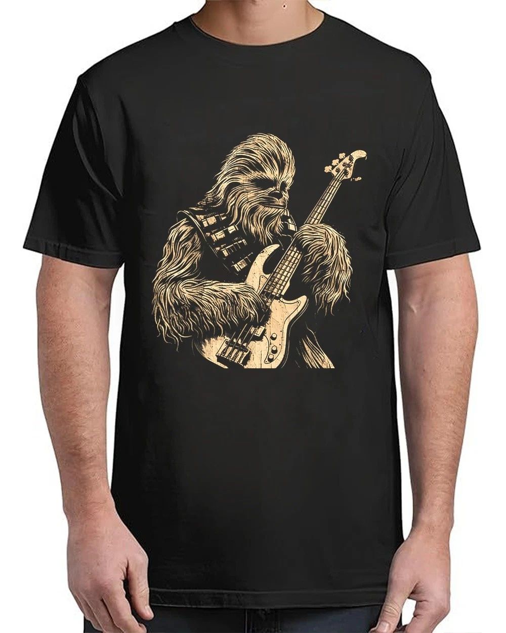 Chewie Playing Bass Guitar FUNNY MEME Chewie CUTE Vintage Adult S-4XL T-Shirt Unisex T-shirt, Sweatshirt, Hoodie, Long Sleeve Tee - T-Shirt, Sweatshirt, Hoodie