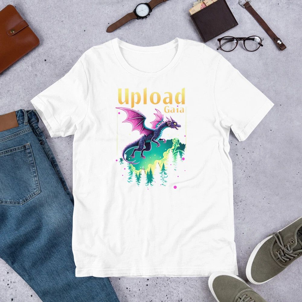 Fantasy Dragon Upload Gaia Design Unisex T-shirt, Sweatshirt, Hoodie, Long Sleeve Tee - T-Shirt, Sweatshirt, Hoodie