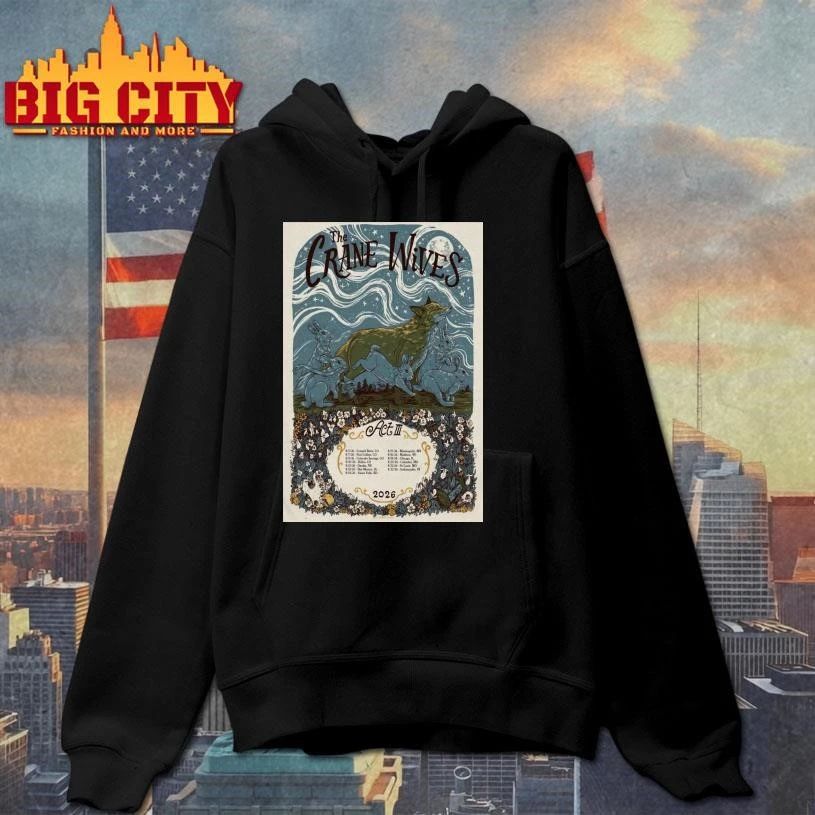 The Crane Wives ACT III Aug 2026 Concert Poster - Adult & Kids T-Shirts, Sweatshirts & Hoodies apparel design preview 2