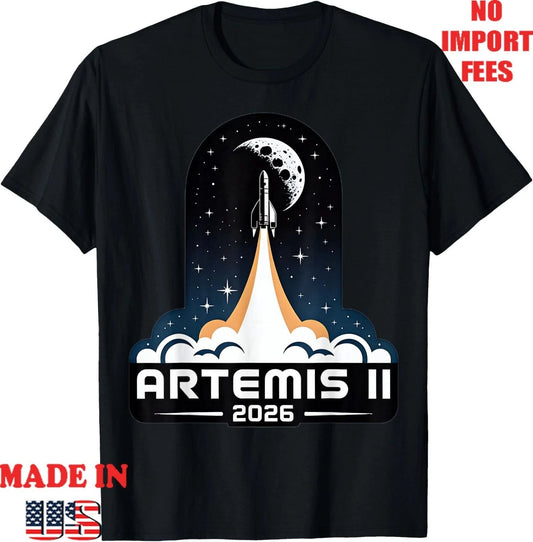 Artemis II Launch to The Moon 2026 T-Shirt, Kid ADult T-Shirt,Gildan Tee Unisex T-shirt, Sweatshirt, Hoodie, Long Sleeve Tee - T-Shirt, Sweatshirt, Hoodie