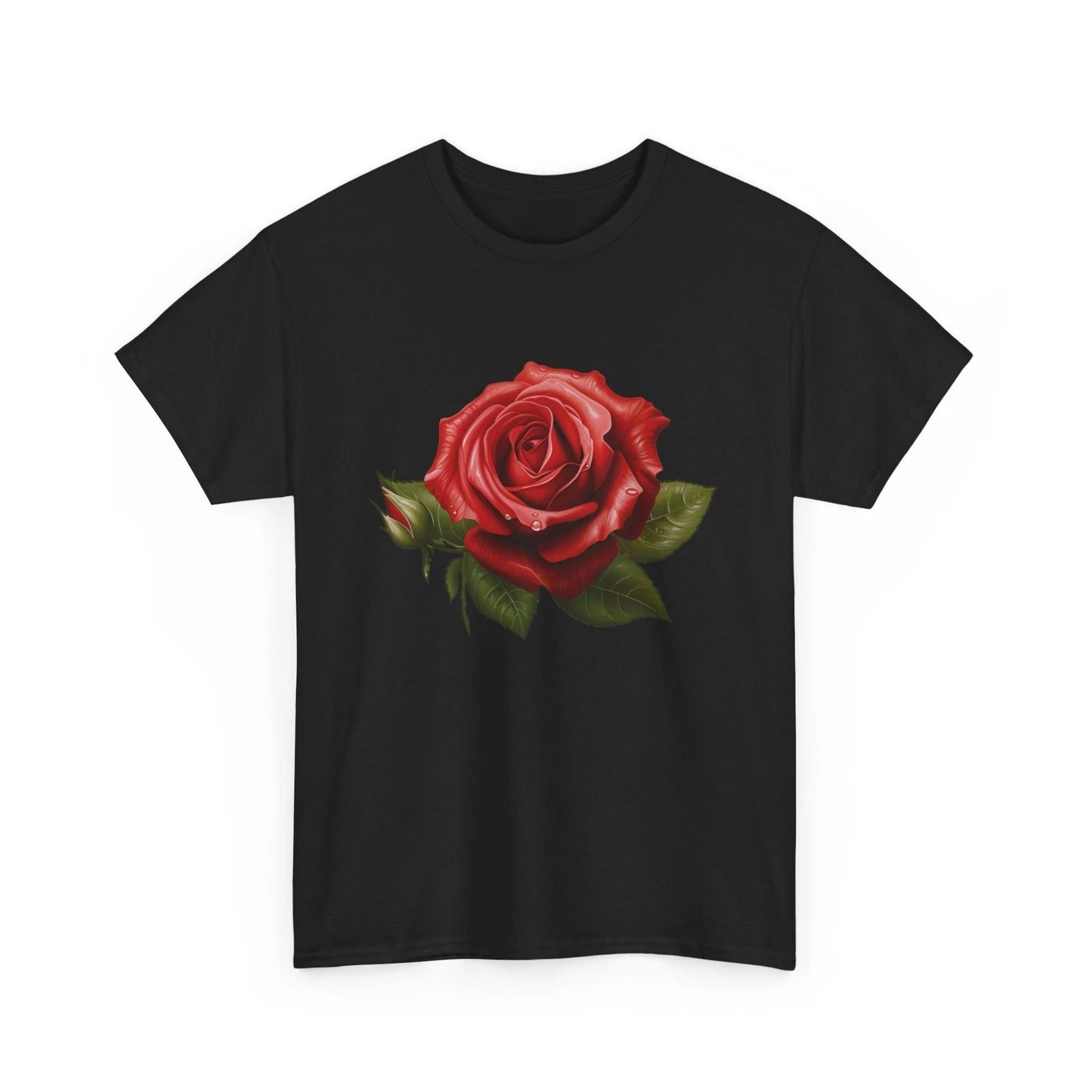 HOT Single Red Roses Flower of Cute Red Roses Flower Gardening T-Shirt Unisex T-shirt, Sweatshirt, Hoodie, Long Sleeve Tee - T-Shirt, Sweatshirt, Hoodie