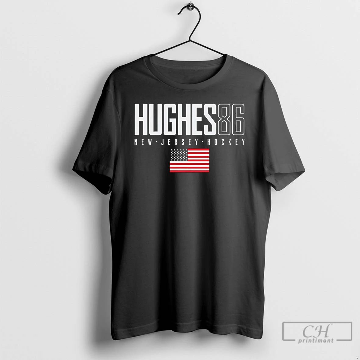 Classic Jack Hughes New Jersey Usa Elite Number And Name sports jersey product view 1