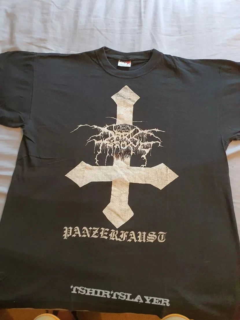 1995 DARKTHRONE PANZERFAUST  Two Sided Vintage T-Shirt Reprint (S-5XL) Unisex T-shirt, Sweatshirt, Hoodie, Long Sleeve Tee - T-Shirt, Sweatshirt, Hoodie