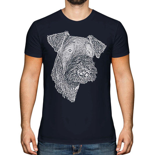 AIREDALE TERRIER SKETCH MENS PRINTED T-SHIRT TOP GREAT GIFT FOR DOG LOVER Unisex T-shirt, Sweatshirt, Hoodie, Long Sleeve Tee - T-Shirt, Sweatshirt, Hoodie