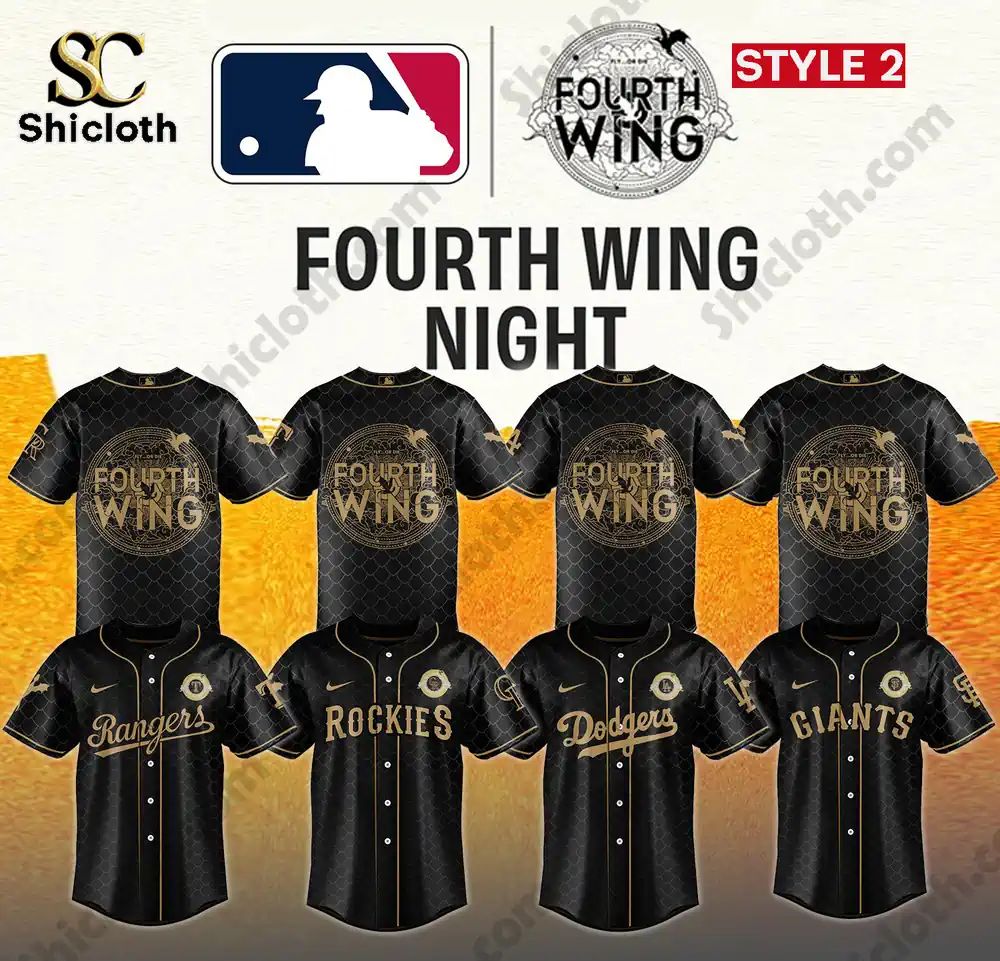 MLB ALL TEAM x Fourth Wing Baseball Jersey 2026 baseball jersey product view 5