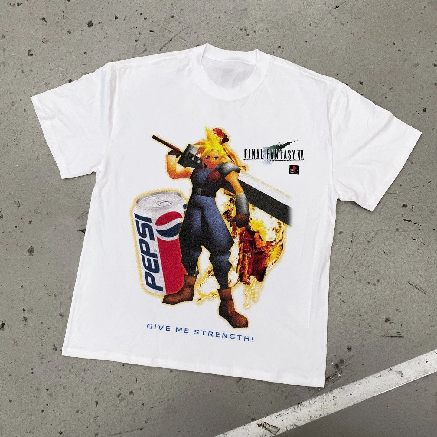 90s Nostalgia "Final Fantasy x Pepsi Cola" T-Shirt S-5XL Unisex T-shirt, Sweatshirt, Hoodie, Long Sleeve Tee - T-Shirt, Sweatshirt, Hoodie