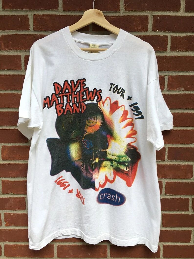 Vintage 1997 Dave Matthews Band tour t shirt from the Crash concert TN035 Unisex T-shirt, Sweatshirt, Hoodie, Long Sleeve Tee - T-Shirt, Sweatshirt, Hoodie