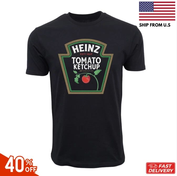 HEINZ TOMATO KETCHUP T SHIRT Pop Art Food Shirt, Funny Food Lover T-Shirt reprin Unisex T-shirt, Sweatshirt, Hoodie, Long Sleeve Tee - T-Shirt, Sweatshirt, Hoodie