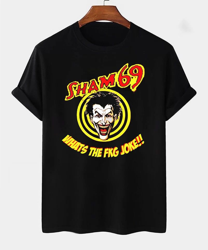 Vintage Sham 69 Cotton Black All Size Unisex Tee Shirt MO045 Unisex T-shirt, Sweatshirt, Hoodie, Long Sleeve Tee - T-Shirt, Sweatshirt, Hoodie