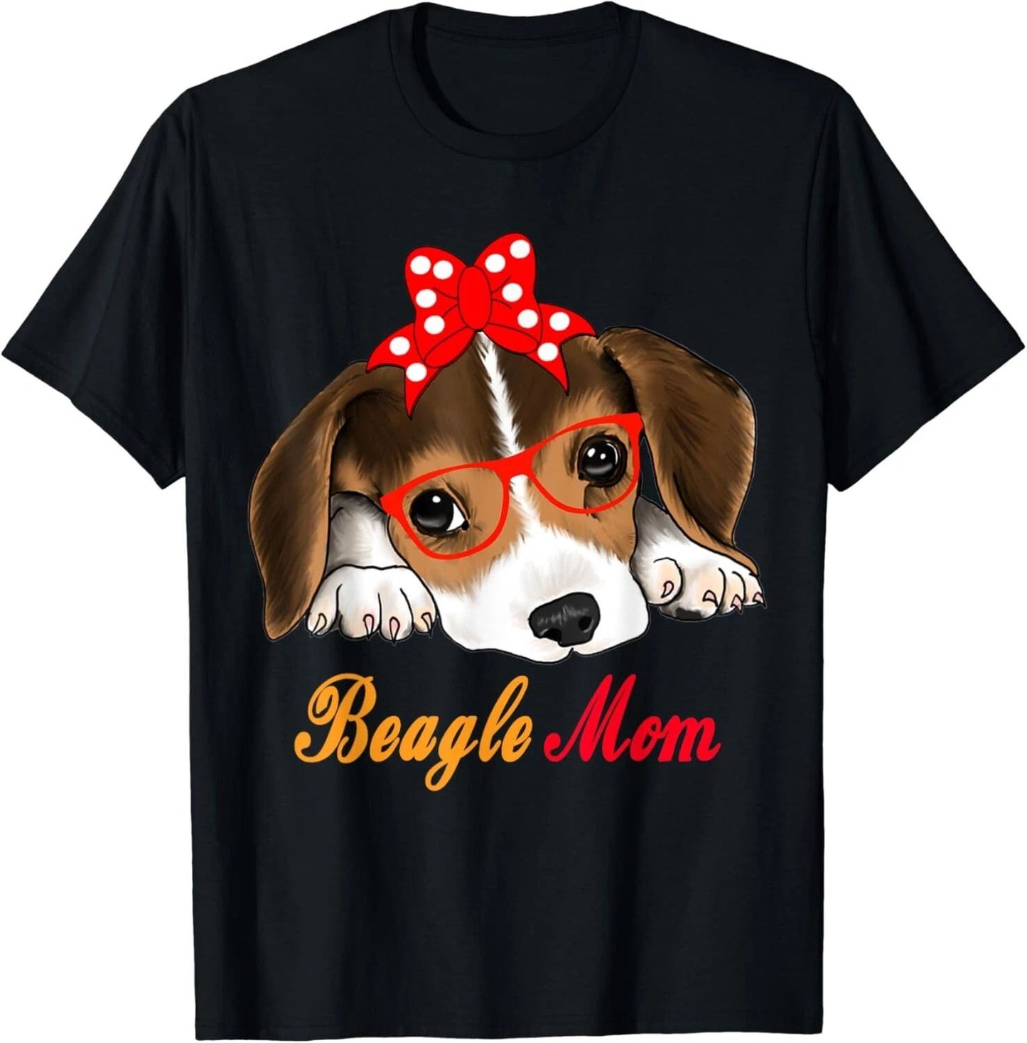 Dog Lover Gifts Bow Tie Glasses Funny Cute Beagle Mom Gift Unisex T-Shirt Unisex T-shirt, Sweatshirt, Hoodie, Long Sleeve Tee - T-Shirt, Sweatshirt, Hoodie