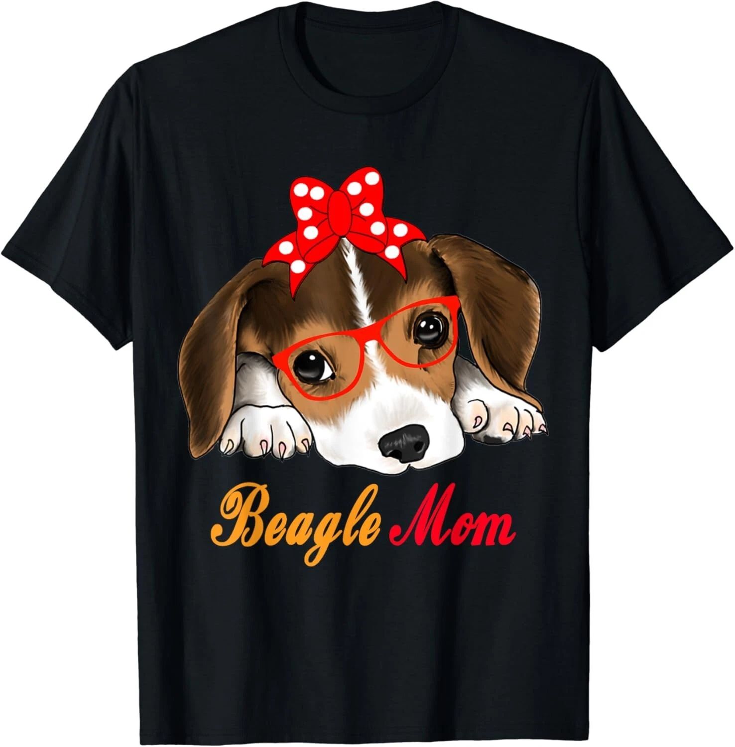 Dog Lover Gifts Bow Tie Glasses Funny Cute Beagle Mom Gift Unisex T-Shirt Unisex T-shirt, Sweatshirt, Hoodie, Long Sleeve Tee - T-Shirt, Sweatshirt, Hoodie