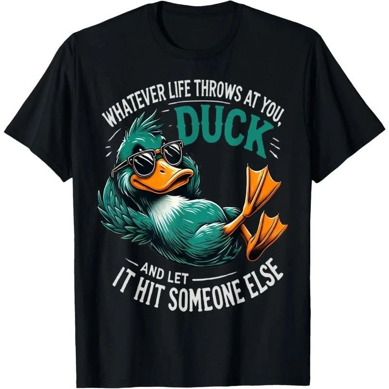 Funny Duck Graphic Tees Men Women Teens Funny Quote Gift T-Shirt Unisex T-shirt, Sweatshirt, Hoodie, Long Sleeve Tee - T-Shirt, Sweatshirt, Hoodie