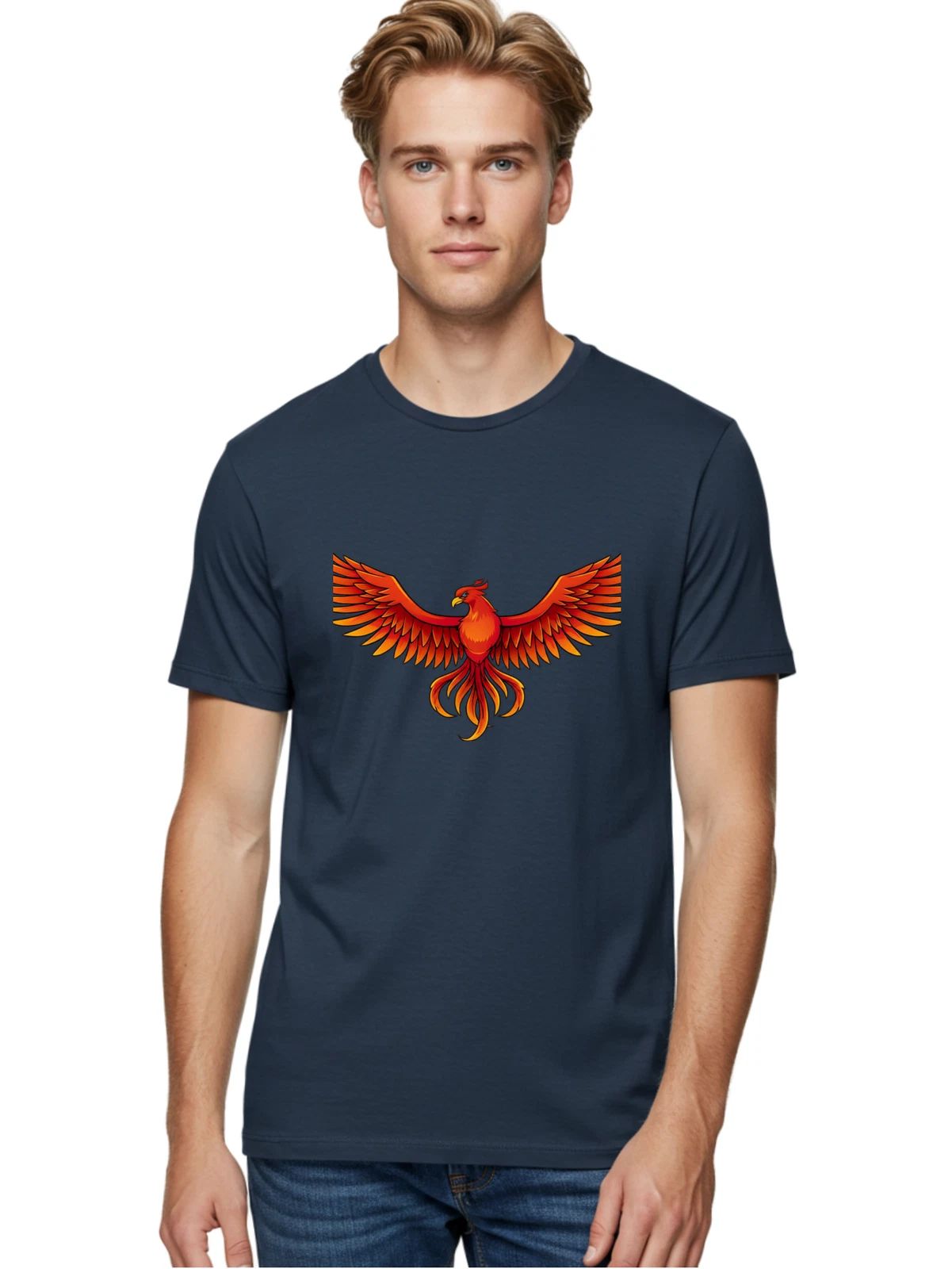 Phoenix-16 Mens Graphic Tee, 100% Cotton, Casual Summer Wear Unisex T-shirt, Sweatshirt, Hoodie, Long Sleeve Tee - T-Shirt, Sweatshirt, Hoodie