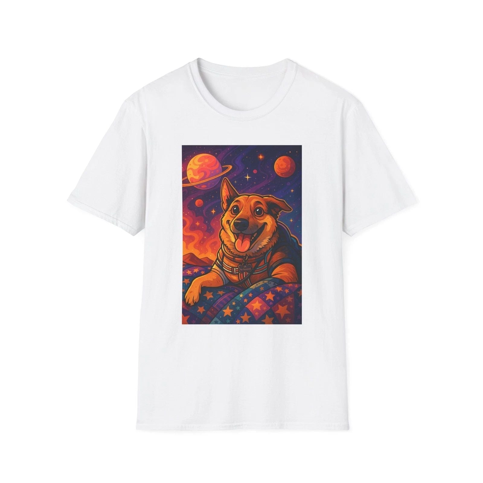 Cosmic Puppy T-Shirt, Dog Lover Gift, Unique Pet Shirt, Cute Graphic Tee, [...] Unisex T-shirt, Sweatshirt, Hoodie, Long Sleeve Tee - T-Shirt, Sweatshirt, Hoodie