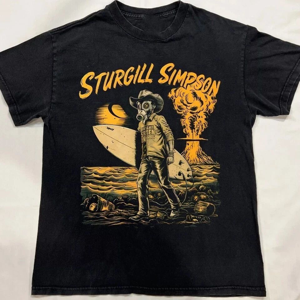 Vtg Sturgill Simpson T Shirt Short Sleeve Cotton Black All Size For Men TR446 Unisex T-shirt, Sweatshirt, Hoodie, Long Sleeve Tee - T-Shirt, Sweatshirt, Hoodie