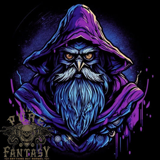 A Fantasy Wizard Owl Mens Light Cotton T-Shirt Unisex T-shirt, Sweatshirt, Hoodie, Long Sleeve Tee - T-Shirt, Sweatshirt, Hoodie