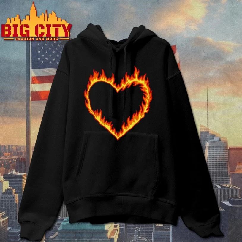 High Potential Morgan Croft Ring Of Fire Heart - Adult & Kids T-Shirts, Sweatshirts & Hoodies apparel design preview 2