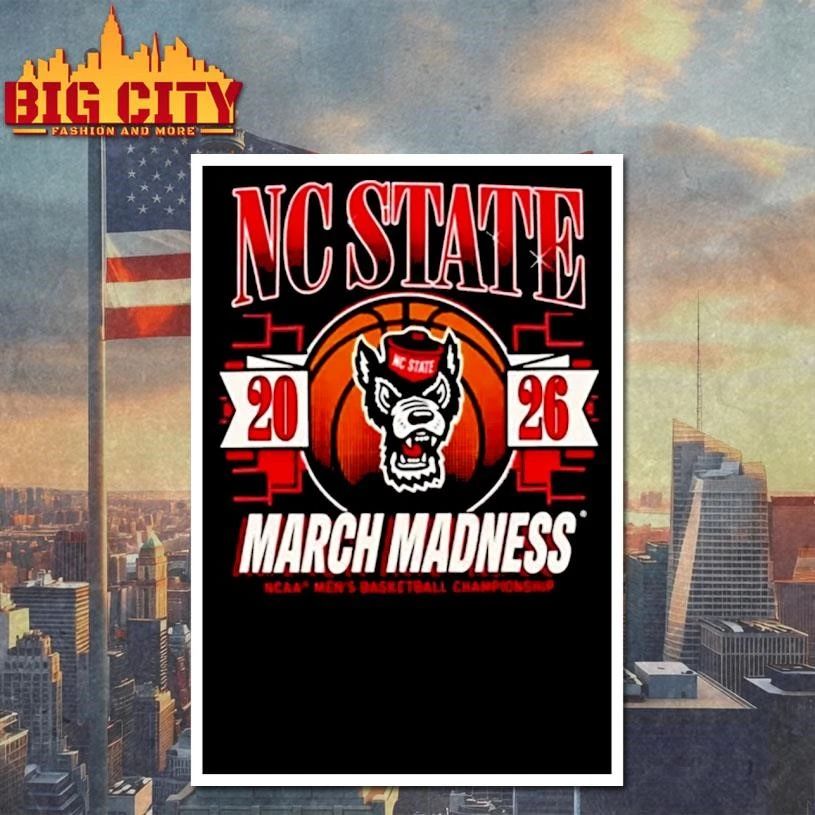 NC State Wolfpack 2026 NCAA Men Tournament Winner - Adult & Kids T-Shirts, Sweatshirts & Hoodies apparel design preview 4