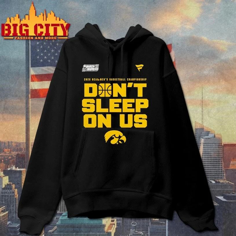 Iowa Hawkeyes 2026 NCAA Men's Basketball Tournament - Adult & Kids T-Shirts, Sweatshirts & Hoodies apparel design preview 2
