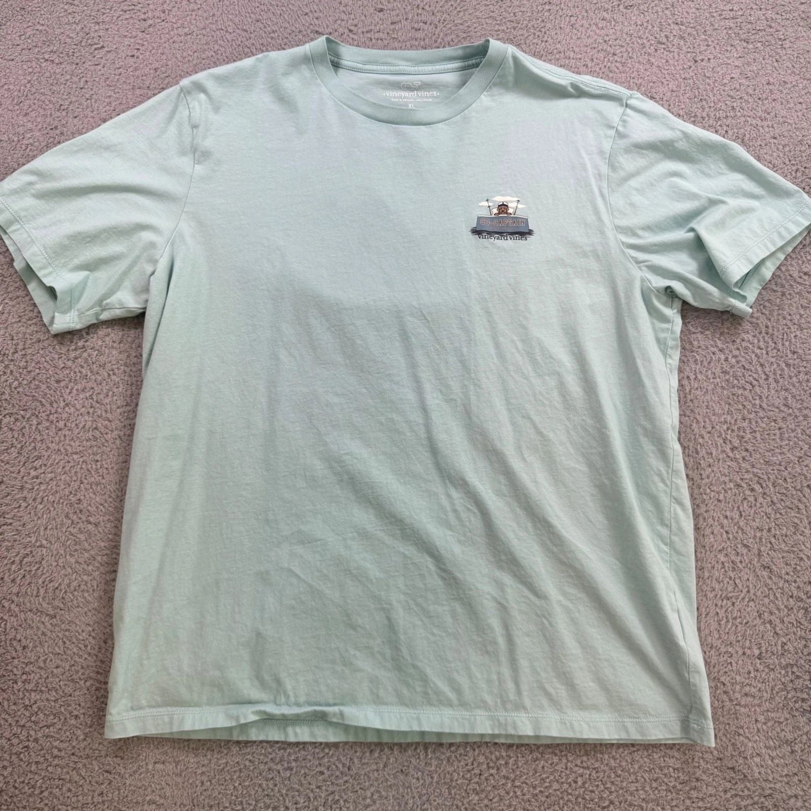Vineyard Vines Mens XL Co-Captain Dog Edgartown MA Graphic T-Shirt Blue Unisex T-shirt, Sweatshirt, Hoodie, Long Sleeve Tee - T-Shirt, Sweatshirt, Hoodie