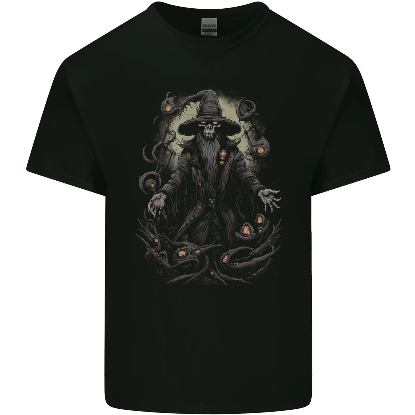 Fantasy Wizard Warlock 5 Mens Cotton T-Shirt Tee Top Unisex T-shirt, Sweatshirt, Hoodie, Long Sleeve Tee - T-Shirt, Sweatshirt, Hoodie