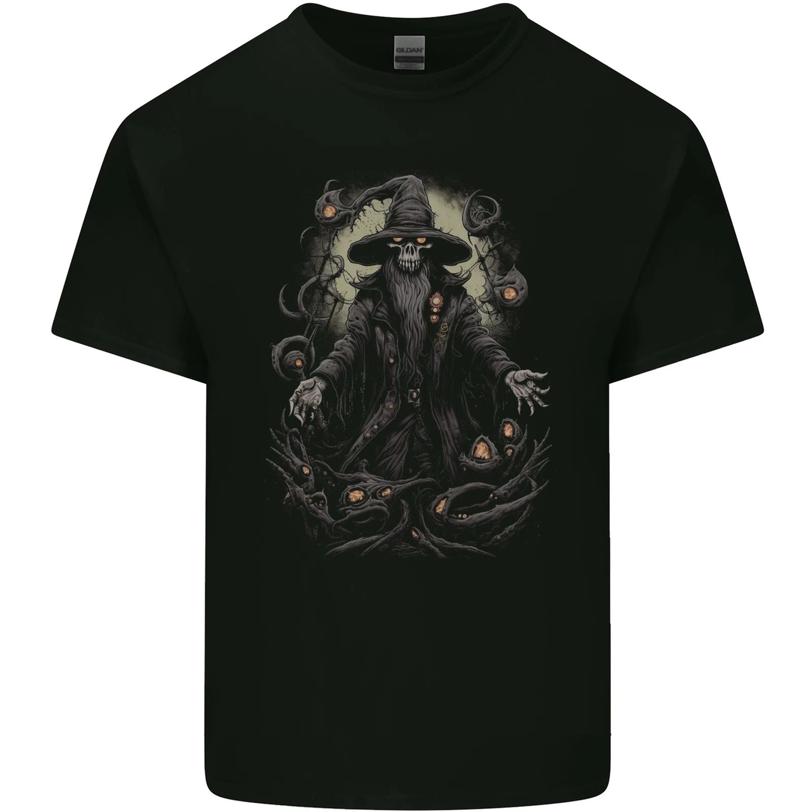 Fantasy Wizard Warlock 5 Mens Cotton T-Shirt Tee Top Unisex T-shirt, Sweatshirt, Hoodie, Long Sleeve Tee - T-Shirt, Sweatshirt, Hoodie