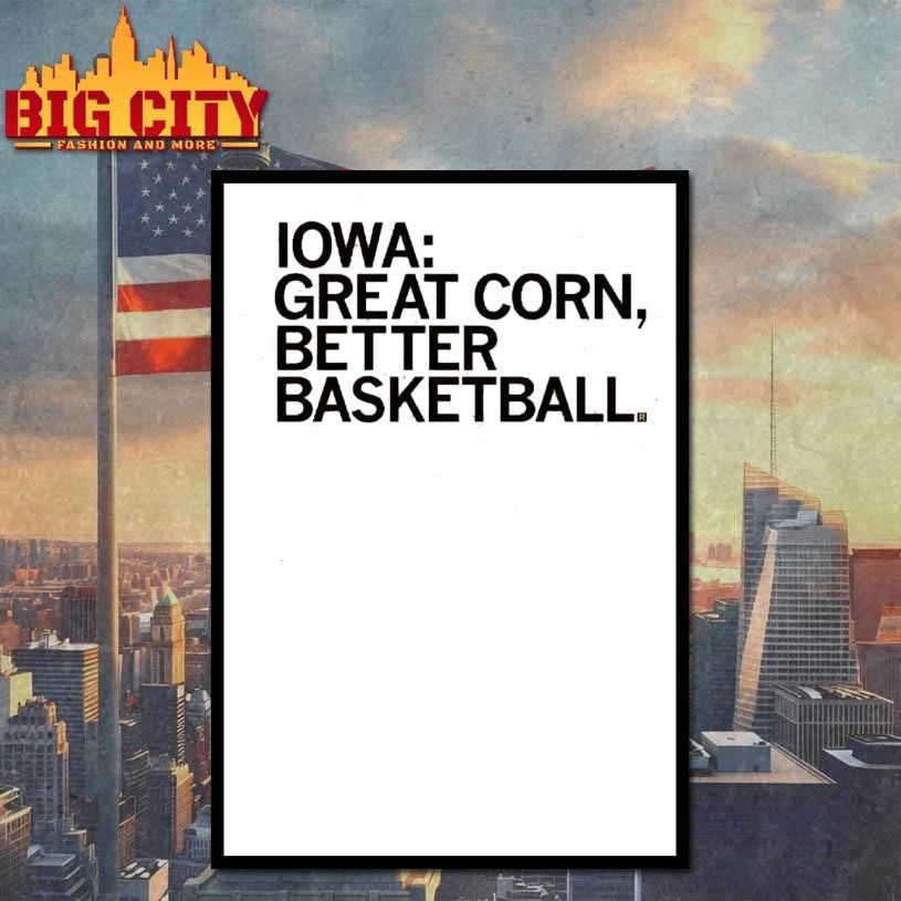 Iowa Great Corn Better Basketball College - Adult & Kids T-Shirts, Sweatshirts & Hoodies apparel design preview 4