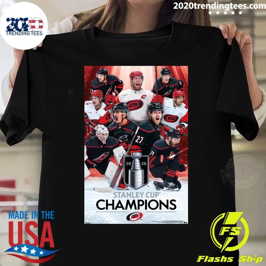 NHL Carolina Hurricanes 2026 Stanley Cup Champions Shirt Unisex T-shirt, Sweatshirt, Hoodie, Long Sleeve Tee - T-Shirt, Sweatshirt, Hoodie