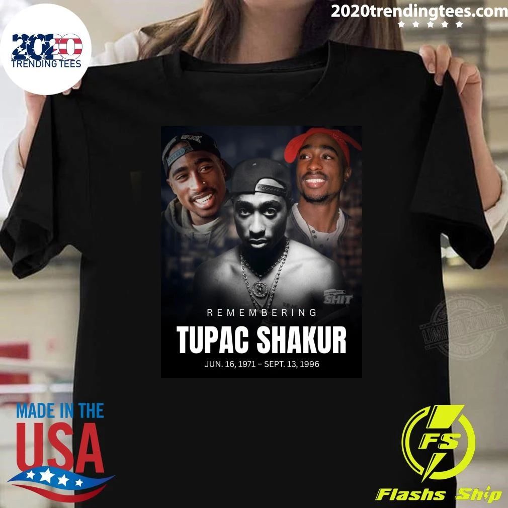 Remembering Tupac Shakur 19711996 Vintage Memorial Tribute Shirt Unisex T-shirt, Sweatshirt, Hoodie, Long Sleeve Tee - T-Shirt, Sweatshirt, Hoodie