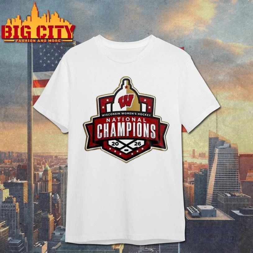 Wisconsin Badgers NCAA Ice Hockey 2026 National - Adult & Kids T-Shirts, Sweatshirts & Hoodies apparel design preview 1
