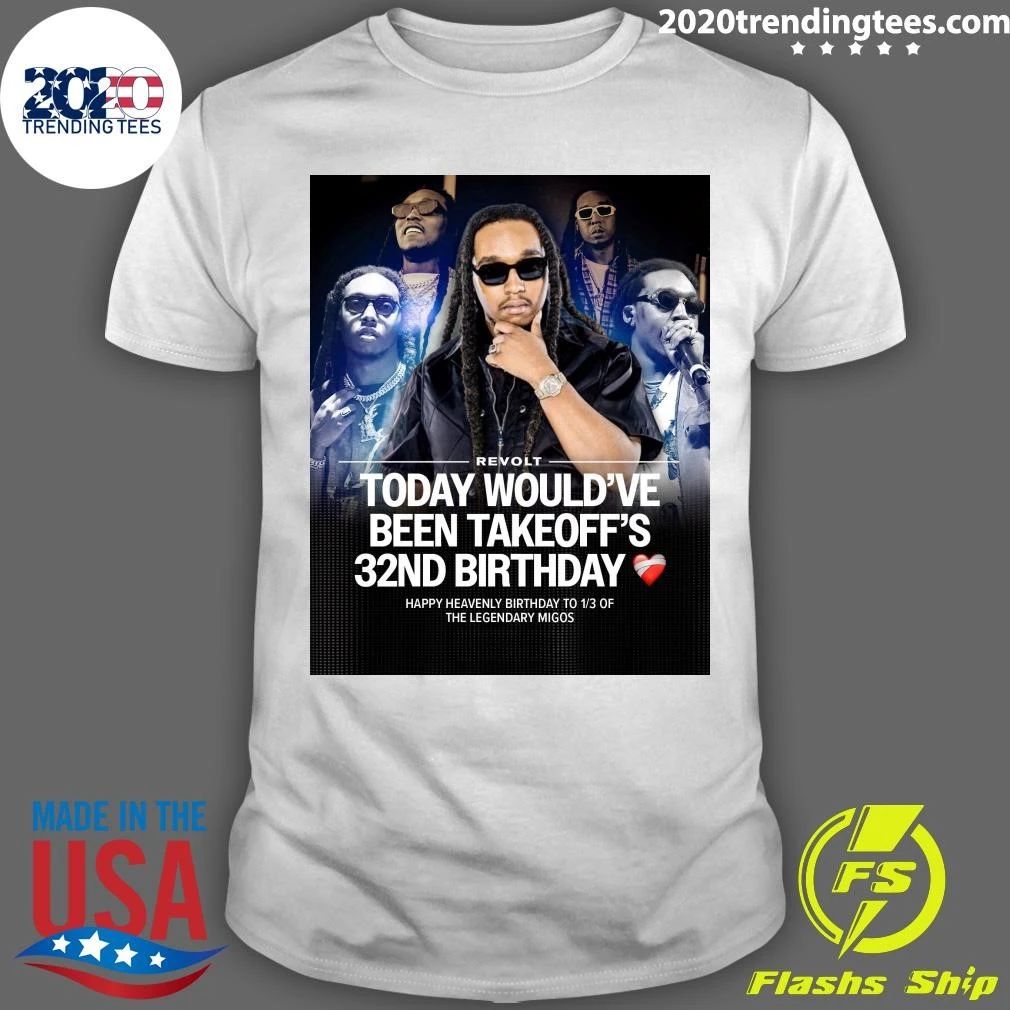 Happy Heavenly Birthday To The One & Only Takeoff Shirt Unisex T-shirt, Sweatshirt, Hoodie, Long Sleeve Tee - T-Shirt, Sweatshirt, Hoodie