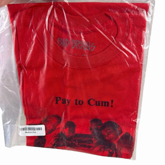 Bad Brains Band Play To Cum 90s T-Shirt Reprint Digital Red Graphic Size Med NEW Unisex T-shirt, Sweatshirt, Hoodie, Long Sleeve Tee - T-Shirt, Sweatshirt, Hoodie