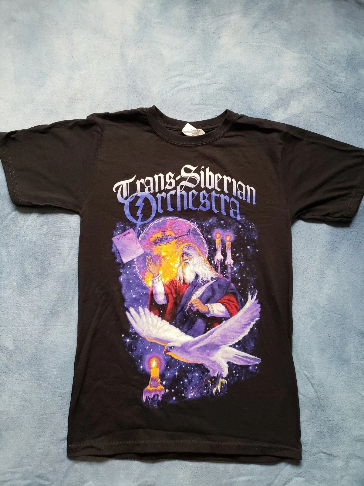 Trans-Siberian Orchestra Shirt 2010 Winter Tour Small Tee fantasy wizard 501 Unisex T-shirt, Sweatshirt, Hoodie, Long Sleeve Tee - T-Shirt, Sweatshirt, Hoodie
