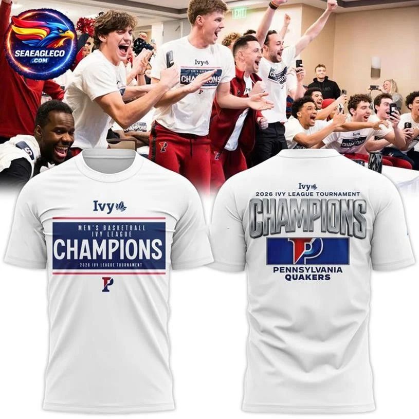 Pennsylvania Quakers Blue 84 Unisex 2026 Ivy League - Adult & Kids T-Shirts, Sweatshirts & Hoodies apparel design preview 1