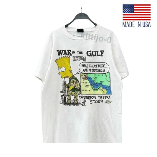 Bart Simpson War in The Gulf 1991 T-Shirt Operation Desert Storm Vintage Tee Unisex T-shirt, Sweatshirt, Hoodie, Long Sleeve Tee - T-Shirt, Sweatshirt, Hoodie