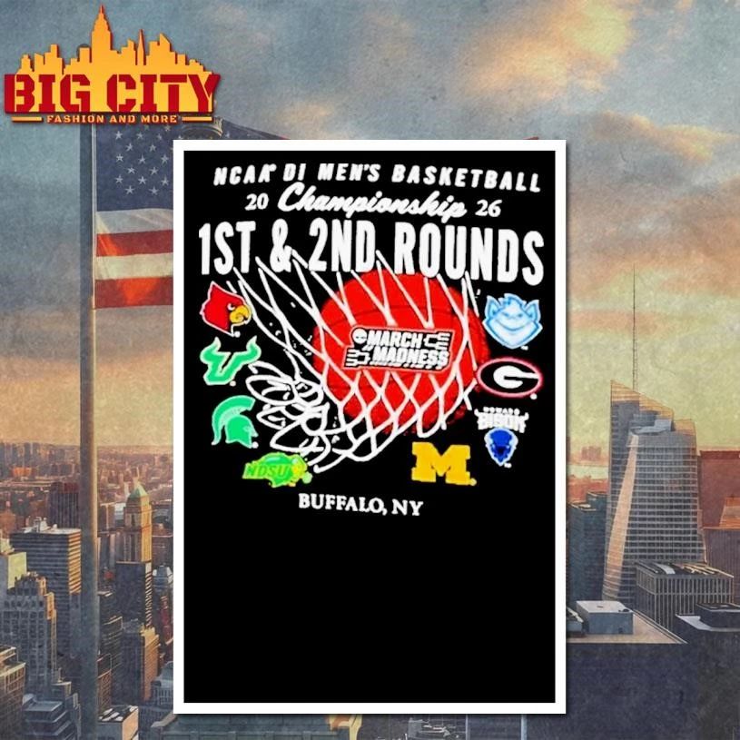 Buffalo 2026 NCAA Men's Basketball March Madness 1st - Adult & Kids T-Shirts, Sweatshirts & Hoodies apparel design preview 4