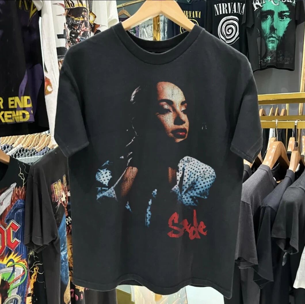 2-Sided Sade T Shirt Grunge Y2K Vintage 1993 Tour Graphic Emo Rave Indie Goth Unisex T-shirt, Sweatshirt, Hoodie, Long Sleeve Tee - T-Shirt, Sweatshirt, Hoodie