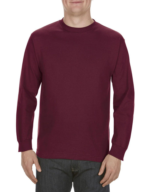 Alstyle Adult 6.0 oz., 100% Cotton Long-Sleeves T-Shirt AL1304 S-3XL Unisex T-shirt, Sweatshirt, Hoodie, Long Sleeve Tee - T-Shirt, Sweatshirt, Hoodie