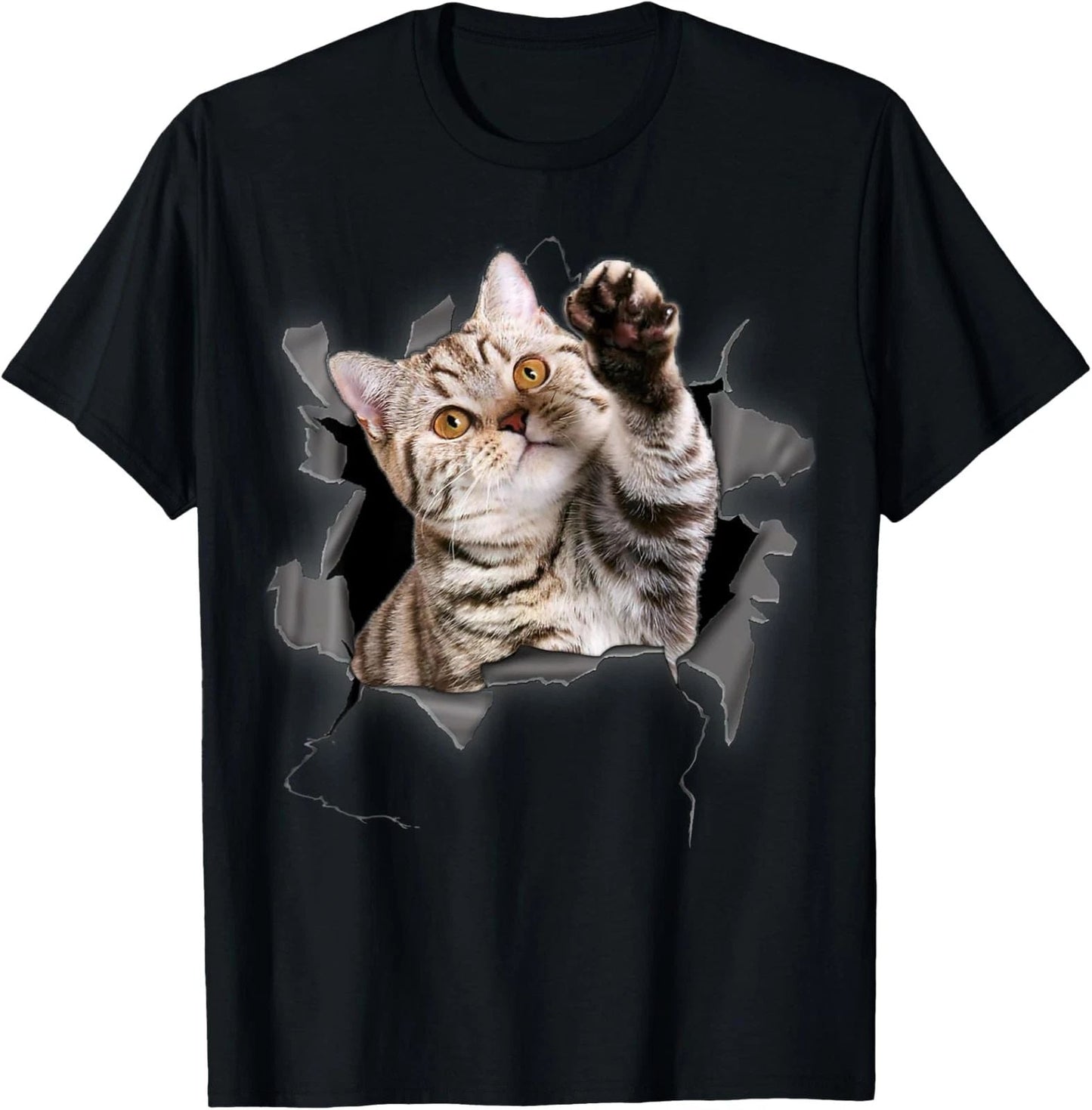 Cute Torn Cloth Funny T-Shirt for Cat Lover & Cat Mom Unisex T-shirt, Sweatshirt, Hoodie, Long Sleeve Tee - T-Shirt, Sweatshirt, Hoodie