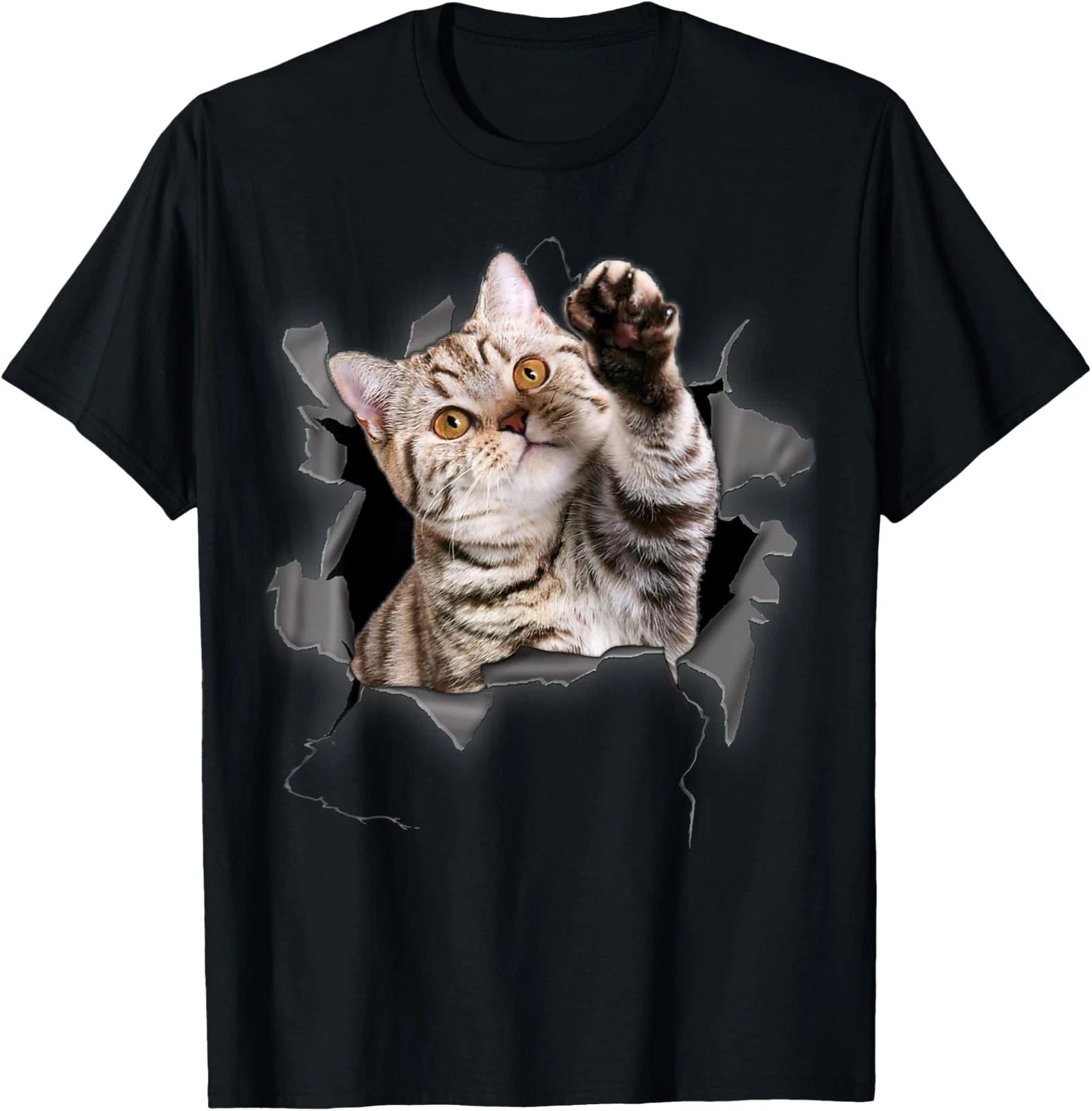 Cute Torn Cloth Funny T-Shirt for Cat Lover & Cat Mom Unisex T-shirt, Sweatshirt, Hoodie, Long Sleeve Tee - T-Shirt, Sweatshirt, Hoodie