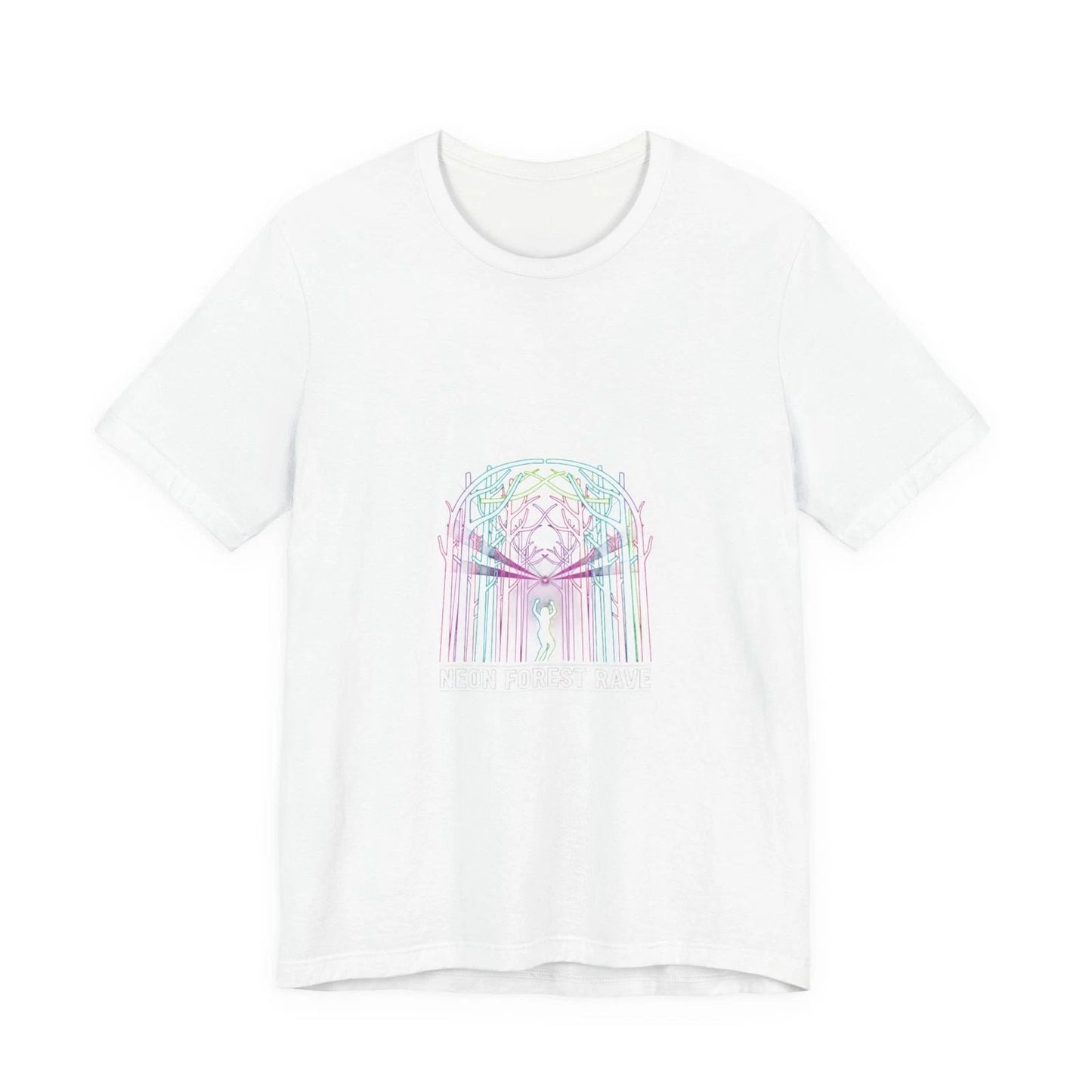 Neon Forest Glow Tee | psychedelic plant t-shirt, rave nature Unisex T-shirt, Sweatshirt, Hoodie, Long Sleeve Tee - T-Shirt, Sweatshirt, Hoodie