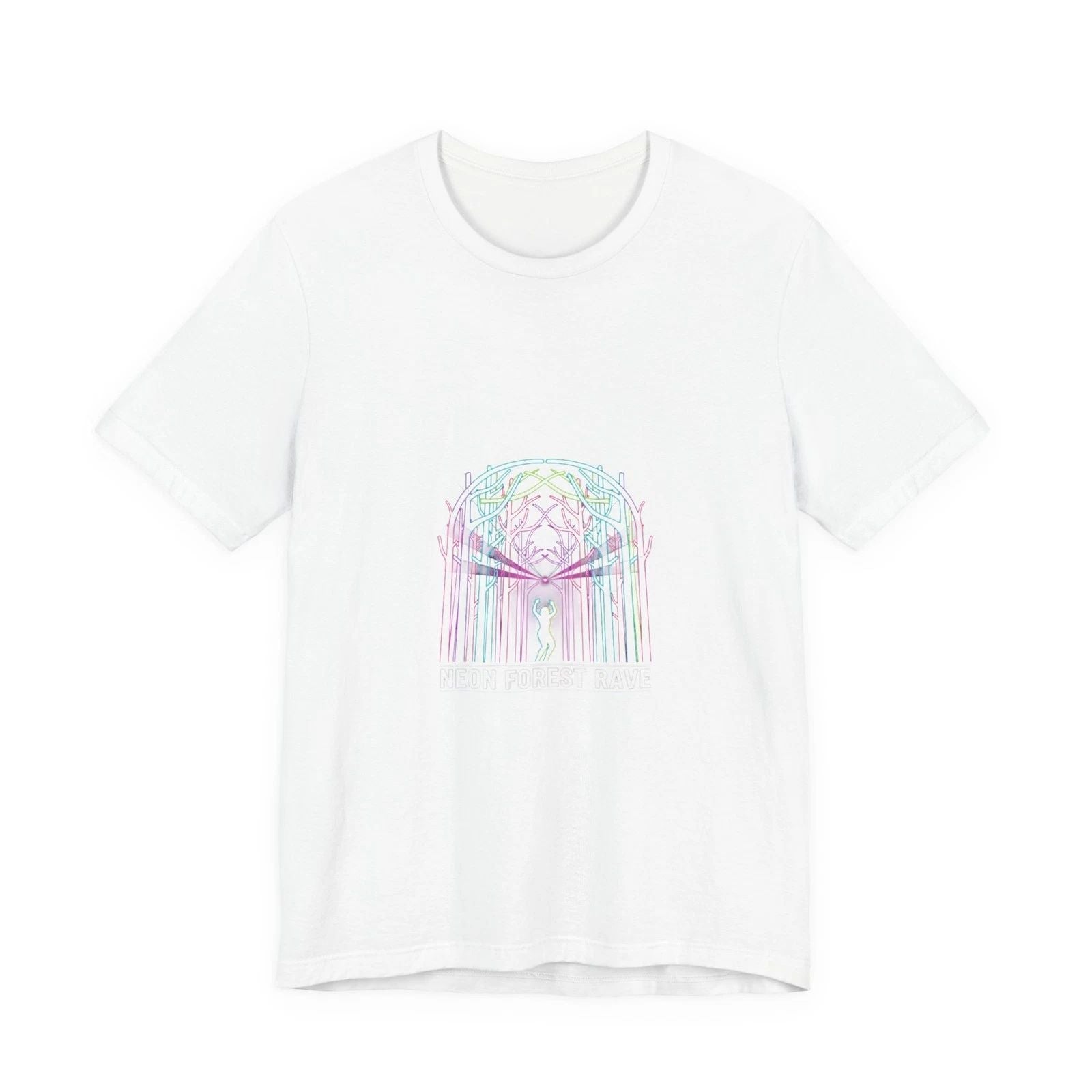 Neon Forest Glow Tee | psychedelic plant t-shirt, rave nature Unisex T-shirt, Sweatshirt, Hoodie, Long Sleeve Tee - T-Shirt, Sweatshirt, Hoodie