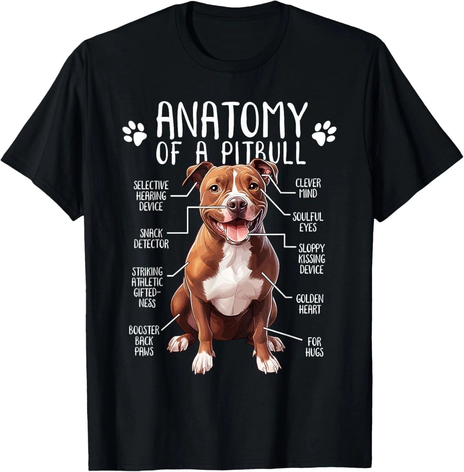 Funny Anatomy Pitbull Dog Cute Pittie Lover Pit Bull Owner T-Shirt Unisex T-shirt, Sweatshirt, Hoodie, Long Sleeve Tee - T-Shirt, Sweatshirt, Hoodie
