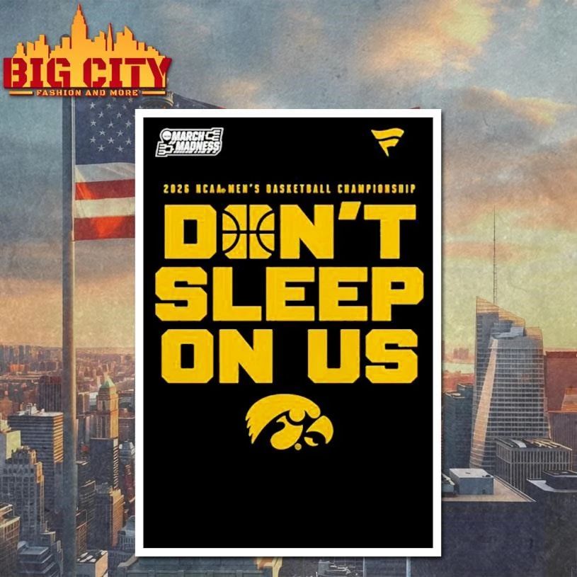 Iowa Hawkeyes 2026 NCAA Men's Basketball Tournament - Adult & Kids T-Shirts, Sweatshirts & Hoodies apparel design preview 4