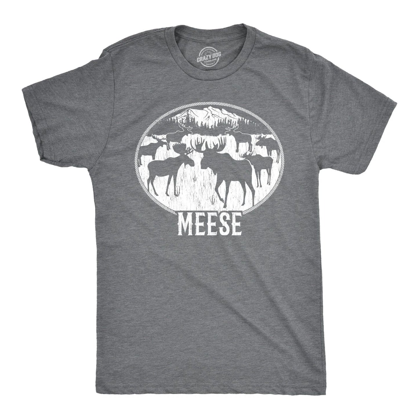 Mens Meese T Shirt Funny Moose Hilarious Sarcastic T Shirt Unisex T-shirt, Sweatshirt, Hoodie, Long Sleeve Tee - T-Shirt, Sweatshirt, Hoodie