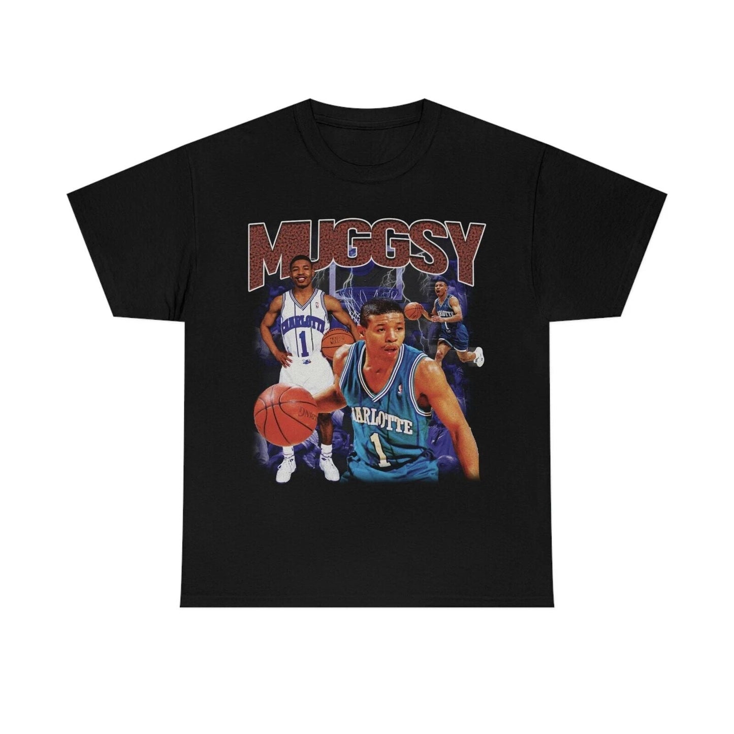 Muggsy Bogues  Vintage Style Rap Tee Unisex T-shirt, Sweatshirt, Hoodie, Long Sleeve Tee - T-Shirt, Sweatshirt, Hoodie
