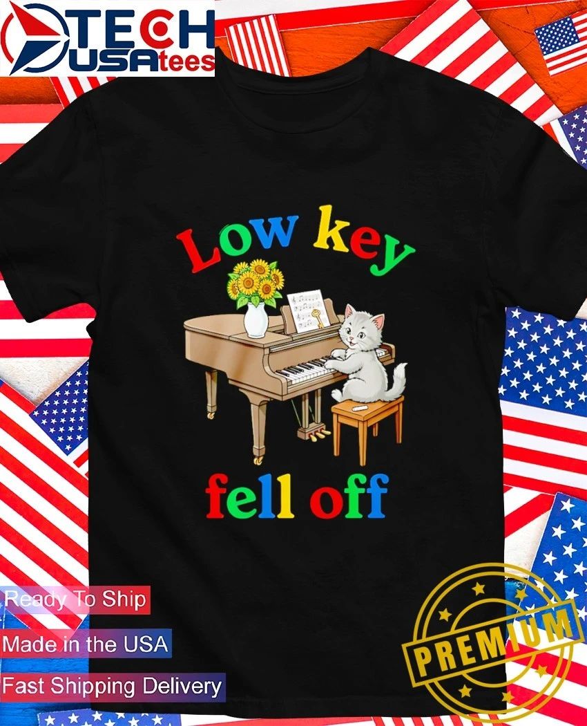 Cat Lowkey Fell Off shirt Unisex T-shirt, Sweatshirt, Hoodie, Long Sleeve Tee - T-Shirt, Sweatshirt, Hoodie